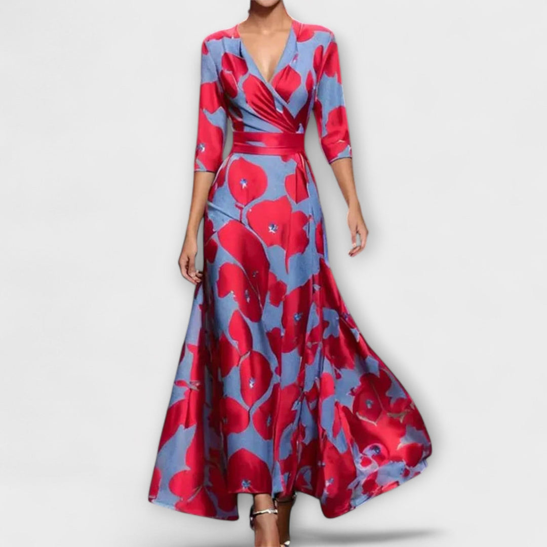 Helena™ | Vanessa  Robe maxi à imprimé floral