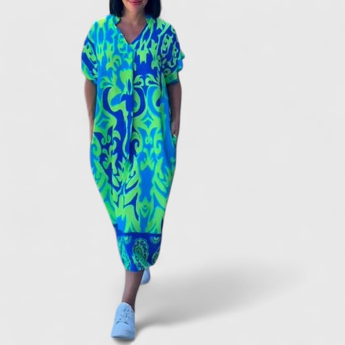 Helena™ | Shamcey  Wyrafinowana Sukienka Kwiatowa