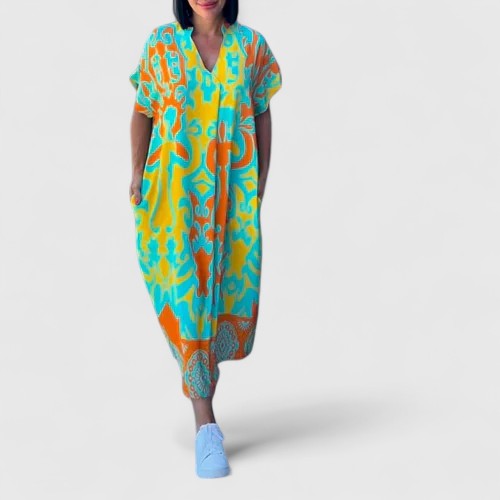 Helena™ | Shamcey  Wyrafinowana Sukienka Kwiatowa