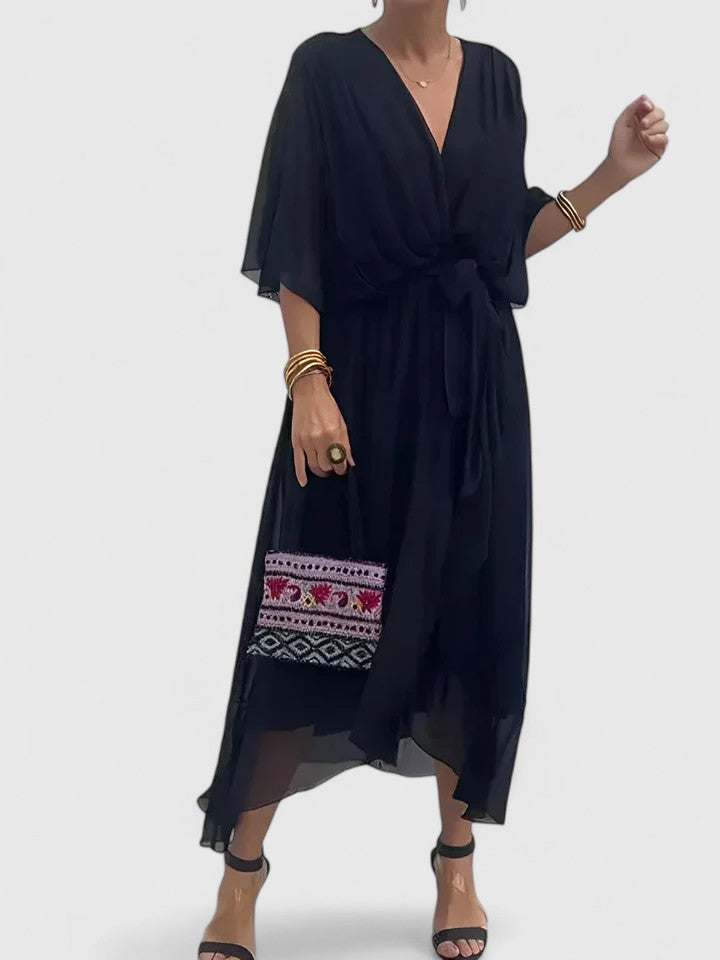 Helena™ | Nada  Elegancka Sukienka z Dekoltem w Kształcie V