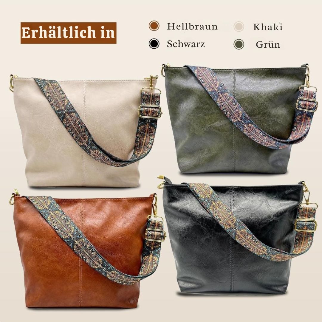 Helena™ | Greta  Sac à bandoulière vintage en cuir