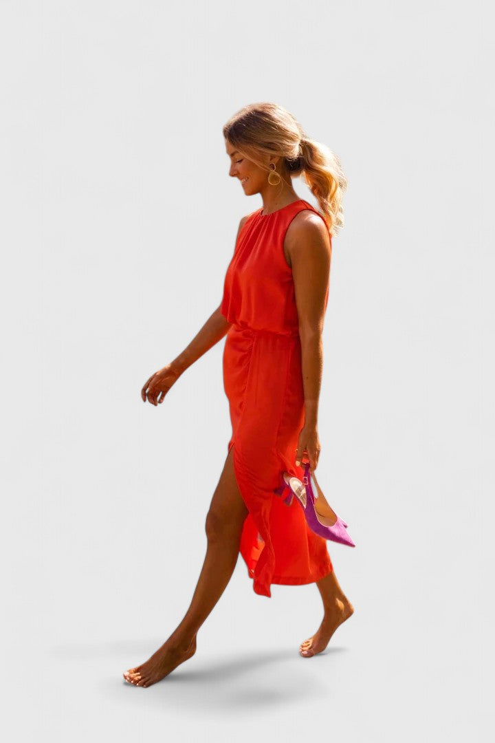 Helena™ | Theonae  Wygodna Midi Sukienka