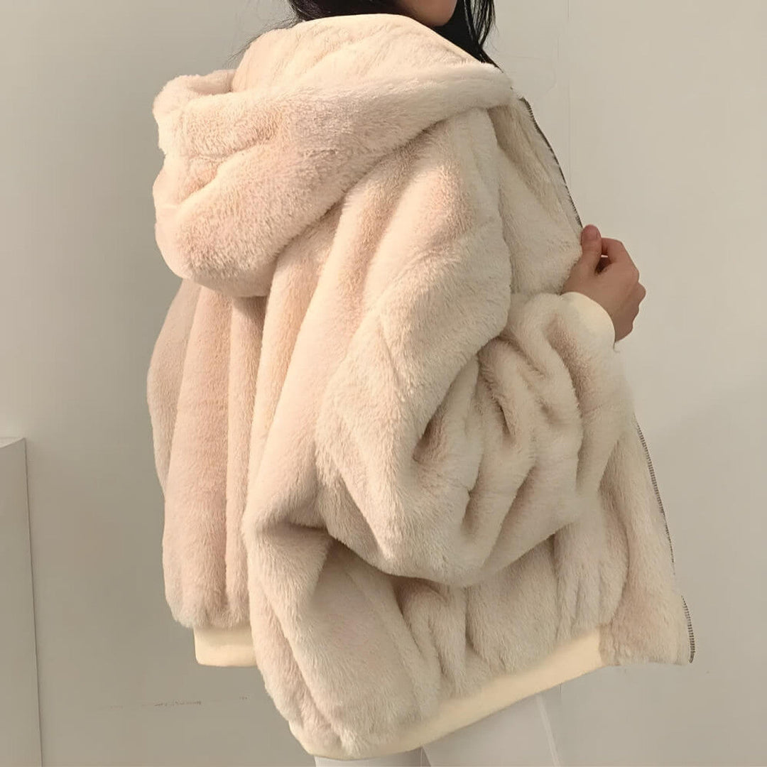 Helena™ | Villeneuve  Veste à capuche réversible en laine teddy